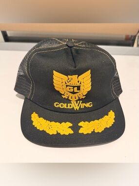 Vintage Honda Goldwing Motorcycle Scrambled Eggs SnapBack 80s